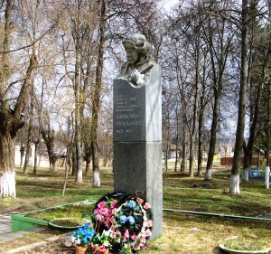 Monument in the town formerly known as Likhvin.